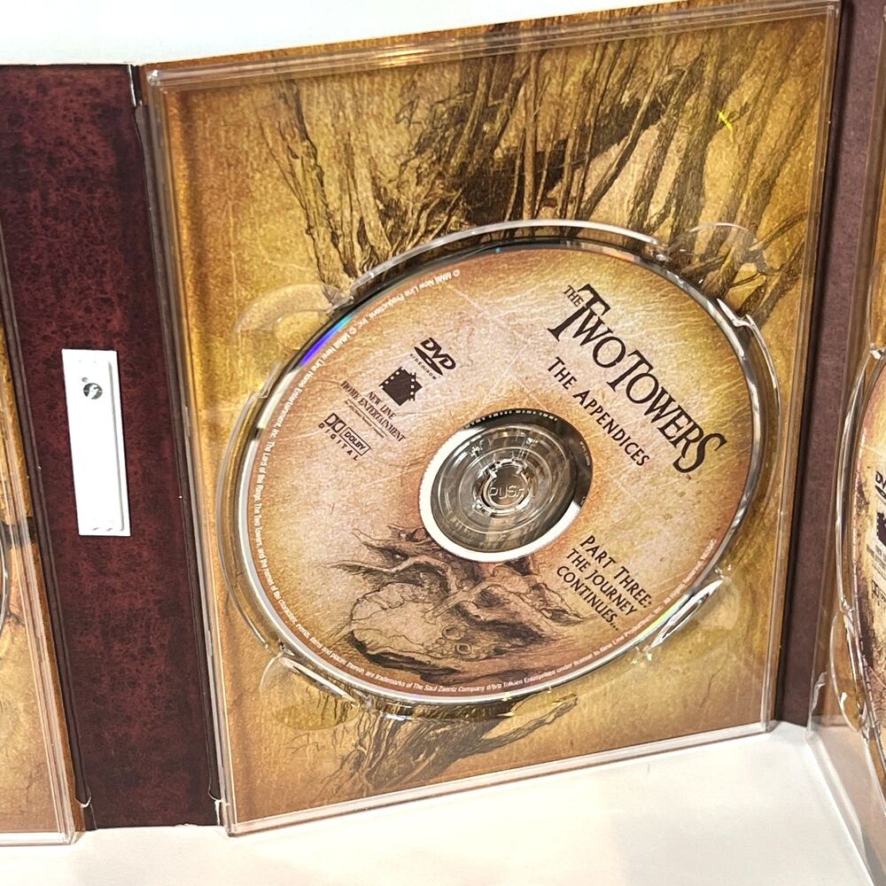 LOTR Lord of the Rings The Two Towers Special Extended DVD Edition Platinum Box - Picture 8 of 10
